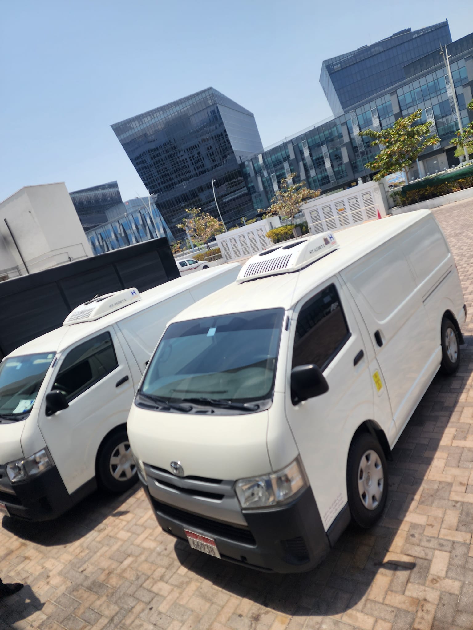 Chiller van with trained driver for pharmaceutical cold chain transport in Dubai